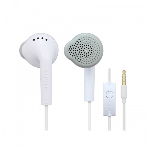 Samsung Wired 3.5mm Earphones EHS61 with Mic Volume Control Earpiece (White, Black)