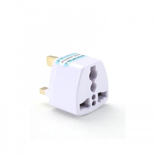 Universal To SG 3 Pin Plug Converter Adapter 3-Pack (White)