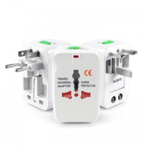 Universal Travel Plug Power Adapter (White)