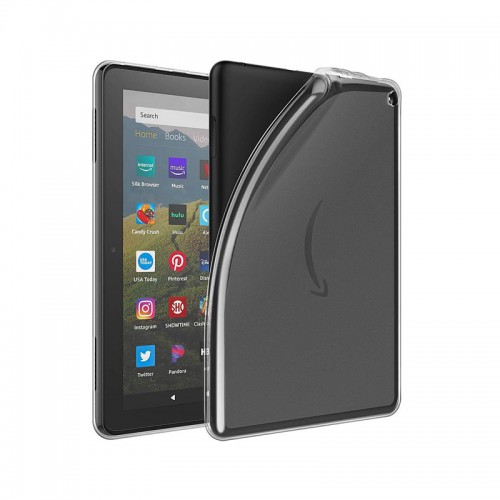 Transparent Soft Case Back Cover for Amazon Fire HD 8 2020 / HD 8 2022
