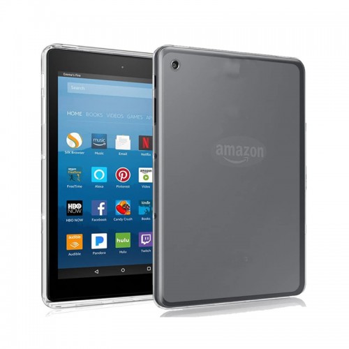 Transparent Soft Case Back Cover for Amazon Fire HD 8