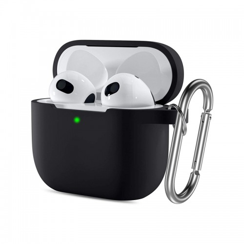 Silicone Protective Case with Keychain for Apple Airpods 3