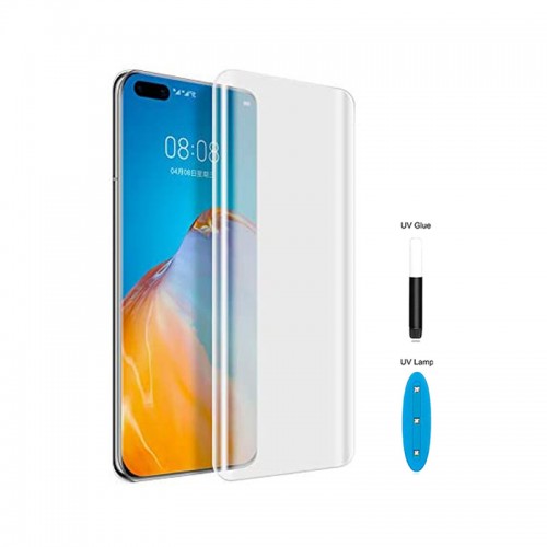 UV Liquid Tempered Glass Screen Protector Film for Huawei P40 Pro Plus