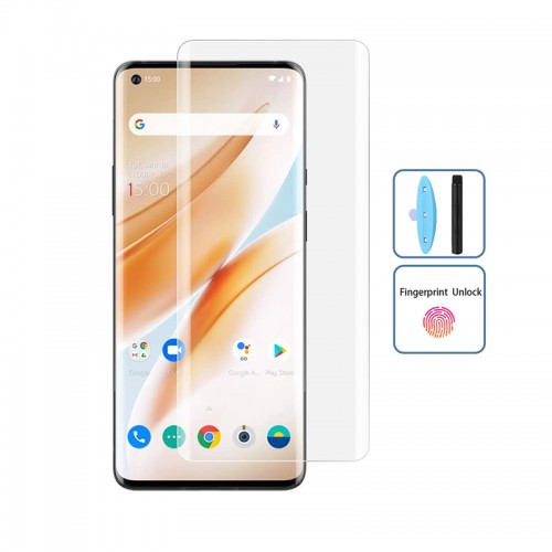 UV Liquid Tempered Glass Screen Protector Film for OnePlus 8