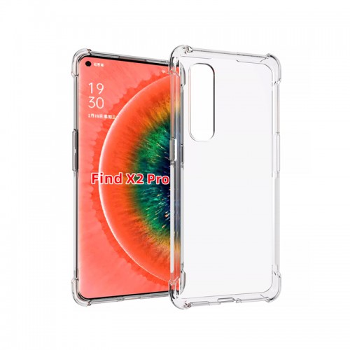 Shockproof Cover Transparent Soft Case for OPPO Find X2 Pro 5G
