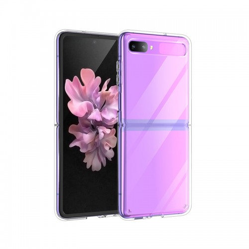 Transparent Hard PC Case for Samsung Galaxy Z Flip 4G ( SM-F700 ) / ZFlip 5G ( SM-F707 )