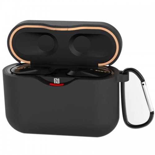 Silicone Protective Case with Keychain for Sony WF-1000XM3